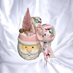 Christmas Santa Mug Arrangement Centerpiece